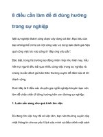 8 điều cần làm để đi đúng hướng trong sự nghiệp ppsx