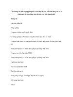 Cấp chứng chỉ chất lượng giống đối với dê đực để sản xuất tinh lỏng cho cơ sở chăn nuôi dê đực giống trên địa bàn của tỉnh, thành phố. potx