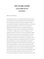 LUYỆN ĐỌC TIẾNG ANH QUA CÁC TÁC PHẨM VĂN HỌC –TEN YEARS AFTER ALEXANDRE DUMAS CHAPTER 4 doc