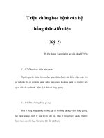 Triệu chứng học bệnh của hệ thống thân-tiết niệu (Kỳ 2) pdf