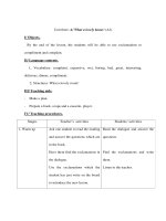 Anh văn lớp 7 - Unit three: A/ What a lovely home! (A2) pot