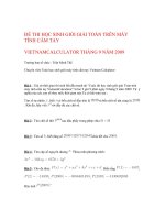 ĐỀ THI HỌC SINH GIỎI GIẢI TOÁN TRÊN MÁY TÍNH CẦM TAY