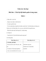 Giáo án văn học - Bài thơ : Chú bộ độ hành quân trong mưa pptx