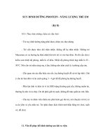 SUY DINH DƯỠNG PROTEIN - NĂNG LƯỢNG TRẺ EM (Kỳ 8) pps