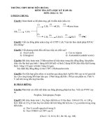 Kiểm tra giữa kỳ II 11 nâng cao