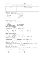 Kiem tra trac nghiem Dai so 9 Bai- On tap DS 9 chuong III