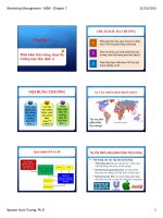 Phân khúc thị trường, chọn thị trường mục tiêu, định vị thuộc bài giảng quản trị marketing