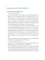 Các yếu tố thuộc thành phần nhận thức và cảm xúc tác động đến hành vi mua của khách hàng tiêu dùng ở Thành phố Hồ Chí Minh – Trường hợp: Sữa tắm Double Rich - Chương 3 pptx