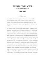 LUYỆN ĐỌC TIẾNG ANH QUA CÁC TÁC PHẨM VĂN HỌC –TWENTY YEARS AFTER ALEXANDRE DUMAS CHAPTER 2 docx