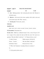 Giáo án Anh văn lớp 6 - Period 67 Lesson 6 - Unit 10 - HEALTH AND HYGIENE B4 P.105 docx