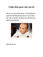 Chặn thói quen xấu của bé docx