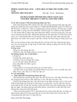 kế hoạch đổi mới phương pháp dạy học môn toán