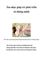 Âm nhạc giúp trẻ phát triển trí thông minh potx