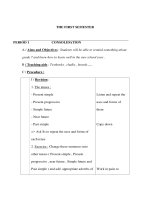 Giáo án Anh văn lớp 8 - Unit 1 - THE FIRST SEMESTER PERIOD 1 CONSOLIDATION pdf