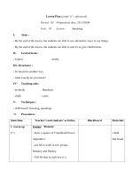 Giáo án Anh văn lớp 11 - Unit 10 - Period 83 pptx