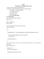 Bài thực hành Ngôn ngữ Java pdf