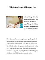 Đối phó với mụn khi mang thai pptx