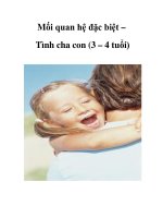 Mối quan hệ đặc biệt – Tình cha con (3 – 4 tuổi) pps