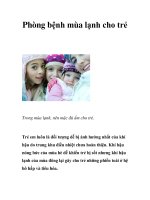 Phòng bệnh mùa lạnh cho trẻ ppsx