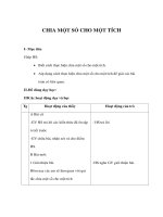 Giáo án toán lớp 4 - CHIA MỘT SỐ CHO MỘT TÍCH pps