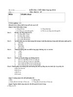 đề kt 1 tiet HKII + đán án  địa lí 6