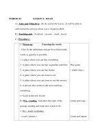 Giáo án Anh văn lớp 8 - UNIT 7 - PERIOD 43 - LESSON 4 : READ ppsx