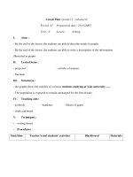 Giáo án Anh văn lớp 11 - Unit 6- Period 47 ppsx