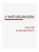 tiểu luận lý thuyết chiếu sáng đường đô thị