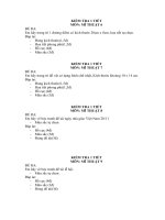 ĐỀ KIỂM TRA 1 TIẾT VÀ HK