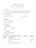 Giáo án Anh văn lớp 11 - Unit 8 - Period 62 docx