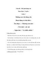 Thế giới động vật - Tuần 1 - Thứ 3 - Âm nhạc : - Thương con mèo - Trò chơi : sol- mi - Nghe hát : “ Lí chiều chiều “ pps