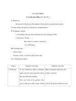 Anh văn lớp 7 - Unit eight: Places. B/ At the post office.( B3, B4, B5 ) docx