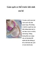 Làm sạch cơ thể trước khi sinh em bé pptx