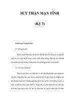 SUY THẬN MẠN TÍNH (Kỳ 7) ppt