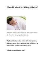 Làm thế nào để trẻ không đái dầm? pdf