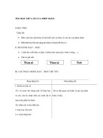 Giáo án Toán lớp 2 - TÌM MỘT THỪA SỐ CỦA PHÉP NHÂN pdf