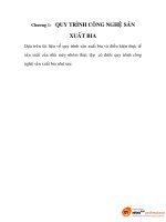 đồ án quy trình công nghệ sản xuất bia, chương 1 docx