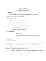 Anh văn 7 - Unit twelve: Let’s eat!y - Phần 2 pdf