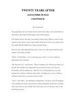 LUYỆN ĐỌC TIẾNG ANH QUA CÁC TÁC PHẨM VĂN HỌC –TWENTY YEARS AFTER ALEXANDRE DUMAS CHAPTER 90 pdf