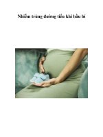 Nhiễm trùng đường tiểu khi bầu bí docx