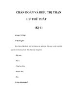 CHẨN ĐOÁN VÀ ĐIỀU TRỊ THẬN HƯ THỨ PHÁT (Kỳ 1) ppt