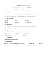 Giáo án Anh văn lớp 11 - Unit 11 - Period 89 pdf