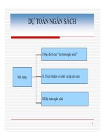 DỰ TOÁN NGÂN SÁCH KẾ TOÁN