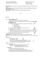 đề và đáp án kiểm tra bán kì II LS 12 cơ bản