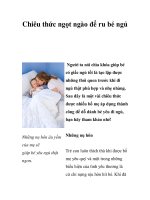 Chiêu thức ngọt ngào để ru bé ngủ doc