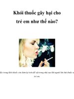 Khói thuốc gây hại cho trẻ em như thế nào? pps