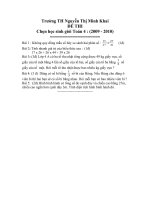 Đề thi HSG toán 4 (có đáp án )