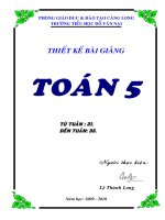 Toán 5 - kì 2 - CKTKN