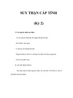 SUY THẬN CẤP TÍNH (Kỳ 2) docx