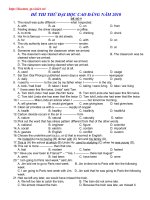 Thi thử Anh ĐH_CĐ 2010 số 9